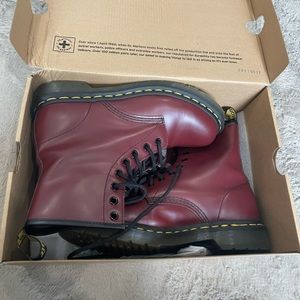 Cherry red Dr. Martens